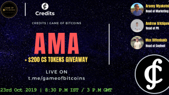 AMA Recap - Credits x Game of Bitcoins