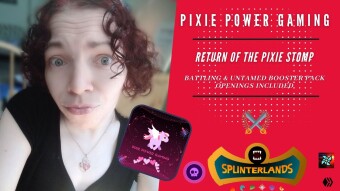 Return Of The Pixie Stomp (Battling & Packs) | Splinterlands | Pixie Power Gaming