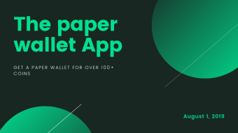 Crypto Paper Wallet - free service!