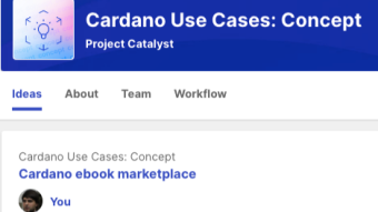 Cardano ebook marketplace - Project Catalyst Fund11 Proposal
