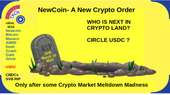 NewCoin - a New Crypto Order Coming?  Only After some Crypto Market Meltdown Madness...