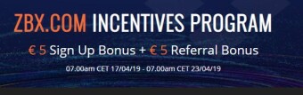 ZBX is airdropping 60 ZBX tokens (=€5).