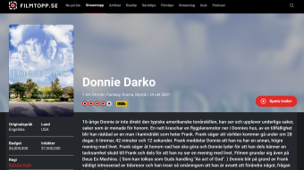 5 facts about the movie Donnie Darko and Sweden 