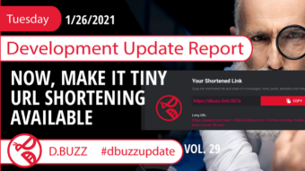 D.Buzz Bi-Weekly Development Update Report Vol.29 :