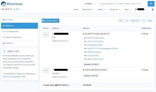 使用 Etherscan 追蹤某個地址的交易紀錄並獲取通知
