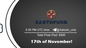 Join the AMA of Satoshi Club x EarthFund. Rewards: 500 USDT, November 17th.