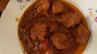 Daily meal #3 red tomato sauce veal
