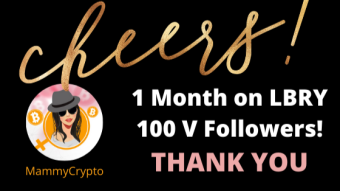 Celebrating 1 month on LRBY Platform & 100 Verified followers