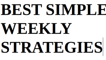 Weekly simple profitable strategies (week January 1 -January 7, 2024)