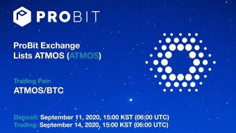 ATMOS to trade on Probit on September 14th!🚀🌚