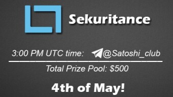 Join the AMA of Satoshi Club x Sekuritance. Rewards: 500 USDT, May 4th.