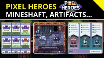 Pixel Heroes ⚔️| New Dungeon Mineshaft, - Abilities System and Artifacts!