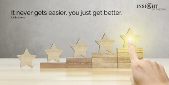 It never gets easier, you just get Better...