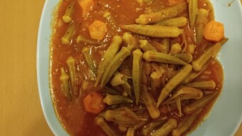 Foodbook #660 okra stew