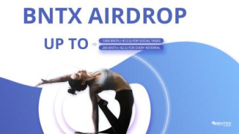 🔥🔥 [BNTX] Participate in Airdrop from Bintex Futures exchange and receive 1000 BNTX tokens (12.5 $ - 100% received) 🔥🔥