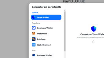 Pay Coinbase from Brave Wallet is no longer possible as before