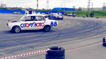 It was hot in the area today. auto racing