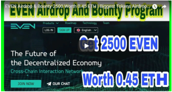 EVEN Airdrop & Bounty 2500 Worth 0.45 ETH