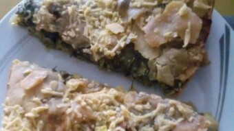 Foodbook #261 Collard green and feta cheese pie
