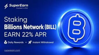 Billions Network (BILL) Staking on SuperEarn — Earn Up to 22% APR