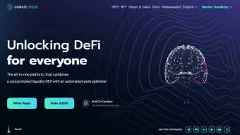 GeniusYield A DEX and AI Project Founded On The Cardano Blockchain