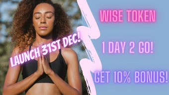 Wise Token Auction 49 Hits Record 2,883ETH! ONLY 1 Day Left 2 Get 10% Bonus! Then Epic Launch!