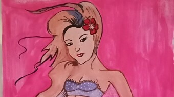 Drawing and Coloring of a Mermaid