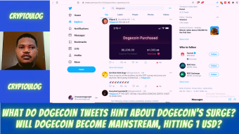 What Do DogeCoin Tweets Hint About DogeCoin's Surge? Will Dogecoin Become Mainstream, Hitting 1 USD?