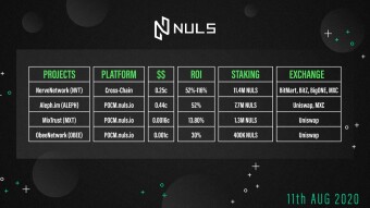 A quick guide of the top staking opportunities on NULS