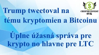Trump tweetoval o Krypte.