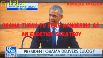 Obama Holds Campaign Rally At Funeral