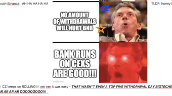 The funniest crypto right now - the attacks on Binance!!!!  AH ha ha ha