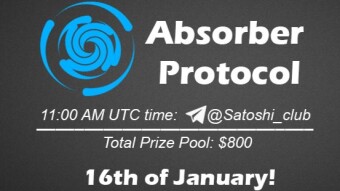 Join the AMA of Satoshi Club x Absorber Protocol. Rewards: 800 USDT, January 16th.