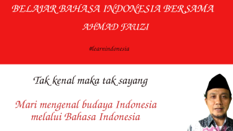 Do you want to learn Indonesian language? Just Visit my channel