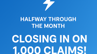 ⚡ Halfway Through the Month — And Closing in on 1,000 Claims! 🎯