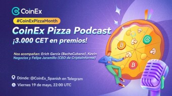 CoinEx Pizza Podcast en Telegram: ¡Con invitados de lujo!