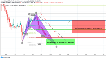 Holo (HOT) With US Dollar Pair Has Formed Bullish Shark Pattern And Ready For Upto 102% Profit