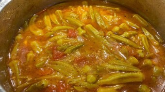 Foodbook #813 okra stew