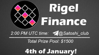 Join the AMA of Satoshi Club x Rigel Finance. Rewards: 1500 USDT, January 4th.