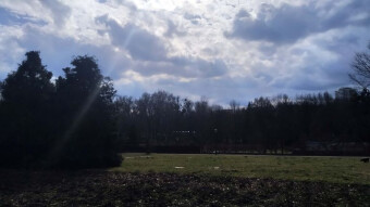In the morning sunny, then cloudy and windy, but still spring