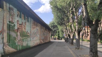 Urban hiking - A "mural" in Vignola