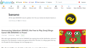 Reminder: BANANO Airdrop to all Publish0x Users Ends Today! Prize Pool Doubled to 100k $BAN!