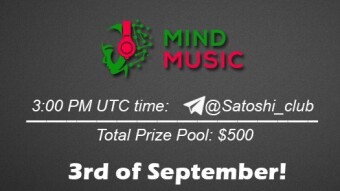 Join the AMA of Satoshi Club x Mindmusic Finance. Rewards: 500 USDT, September 3rd.