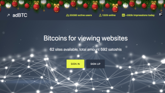 AdBTC - One of the Good Bitcoins for viewing websites you should use