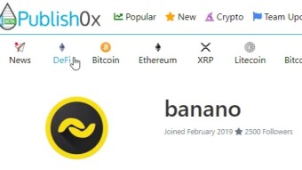BananoJob Oficial #6: ¡Airdrop de BANANO para todos los usuarios de Publish0x (200k BANANO en Total)!