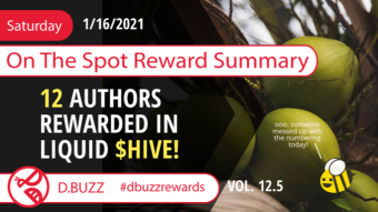 On The Spot Reward Summary | Week 12.5 |