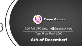 Join the AMA of Satoshi Club x Froyo Game. Rewards: 500 USDT, December 6th.