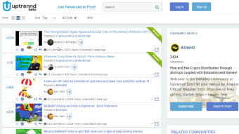 BANANO Airdrop to all Uptrennd Users Completed!