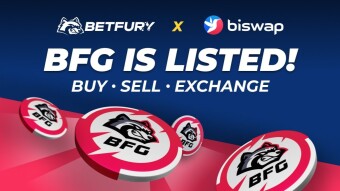 BetFury's BFG token got listed on BiSwap!