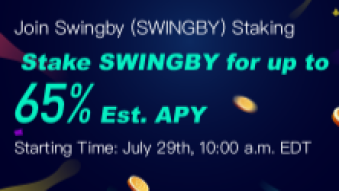 Bitmax introduces SWINGBY staking - up to 65%!